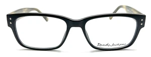 AUTHENTIC & NEW - RANDY JACKSON 3047 021 54/17/140 - BLACK - EYEGLASSES & CASE - Picture 1 of 3