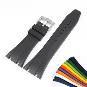 26mm Watch Strap Rubber Band Fits For Audemars Piguet Royal Oak 26331 15400 New - Zdjęcie 1 z 20