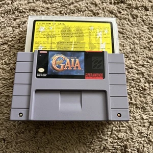Illusion of Gaia SNES Super Nintendo 1994 Tested Working Saves Authentic Nice - Picture 1 of 16
