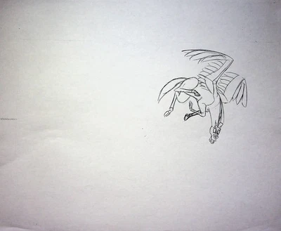 Disney's HERCULES 1996 Production Studio Copy PEGASUS Model Sheet Page #GB - Image 1 of 2