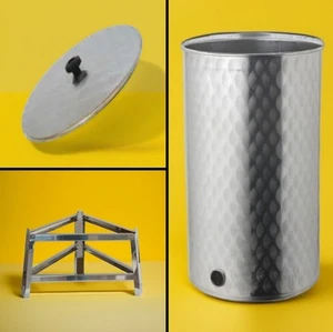 Maturatore Miele Inox 100kg - Contenitori Alimentari - Coperchio + Supporto - Imagen 1 de 3