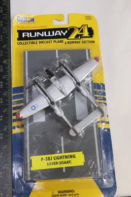 Daron Runway24 P38J Lightning USAAF RW180 Die Cast Metal Airplane NEW Ugly Pack - Image 1 of 3