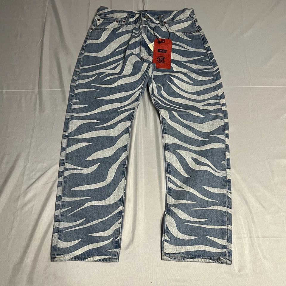 Levi's x Clot Tiger Print Denim Jean's (RARE) Limited Edition Mens Size 32
