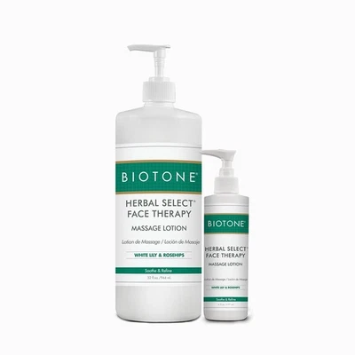 Loción de masaje terapia facial BIOTONE Herbal Select - Todo tipo de piel - Profesional Foto 1 de 3