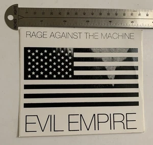 Rage Against The Machine - Evil Empire Glossy Sticker American Flag Design  - Picture 1 of 2