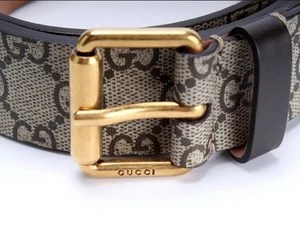 Cinturón de cuero Gucci Snake Supreme para hombre 434520 - Imagen 1 de 8