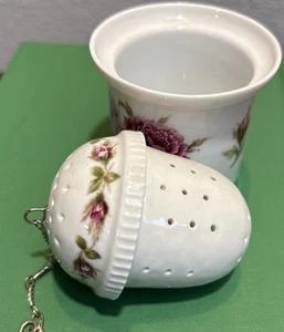 Kaiser W Germany Porcelain Tea ball & Tea Ball Holder - Picture 1 of 4