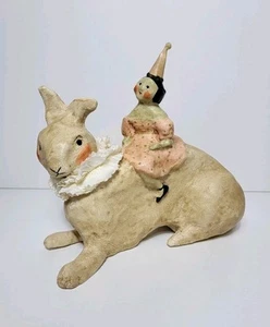 Figurina Nicol Sayre ragazza pasquale coniglio a cavallo 2004 - Foto 1 di 14