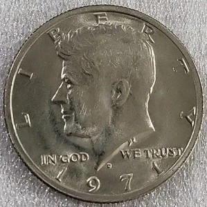 1971-D KENNEDY MEZZO DOLLARO MEDIA CIRCOLATA *B816 - Foto 1 di 3