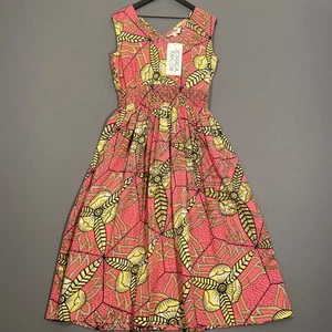 Jessica Taylor Sommerkleid 100% Baumwolle Damen Gr. L Tropical Floral Batik Print - Bild 1 von 10