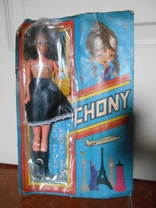 CHONY doll CLONE VINTAGE brunette KARINA busch BARBIE 70s 80s MIP LILI TANYA - Picture 1 of 6