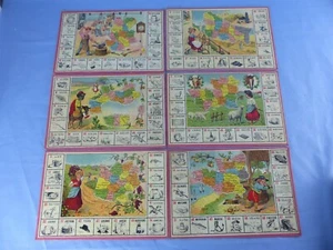 Lot de 6 anciennes cartes planches département français , Algérie Patrimoine - Bild 1 von 8