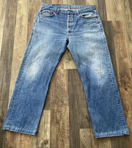 Jeans Levi's 501xx blu made in USA taglia W34 L28 vintage - Foto 1 di 17