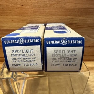 GE Projektor Projektionslampe Birne 250W 120V T12/8 C-13D Filament Sockel bis Neu aus altem Lagerbestand - Bild 1 von 5
