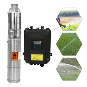 3" Solar Pump Submersible Pump Bore Deep Well Water Pump & MPPT Controller DC24V - Picture 1 of 11