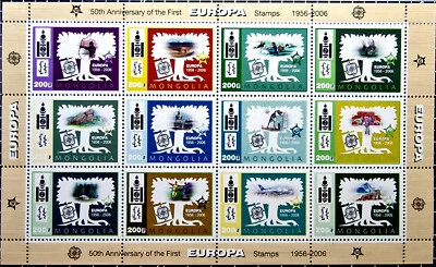 Mongolia 2006 MNH Full Sheets 12 Stamps SCOTT $8.00 - Image 1 of 4