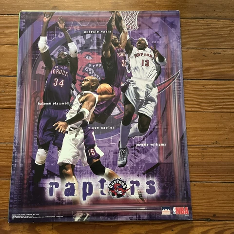 Toronto Raptors 16 x 20 Starline Poster Carter Olajuwon Davis Williams 2002 Cover