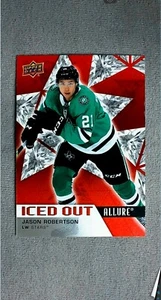 2021-22 Upper Deck Allure Iced Out #IO-6 Jason Robertson Stars - Picture 1 of 2