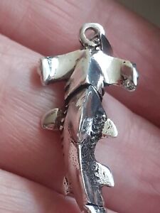 silver hammerhead shark pendant