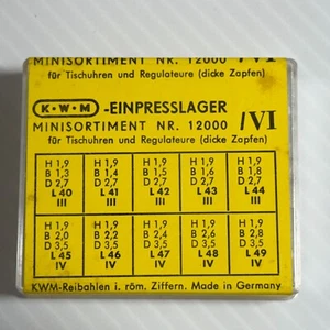 KWM Clock Bushings Bushes Assortment 100 Pieces NR 12000  VI - Made in Germany - Picture 1 of 2