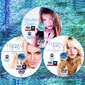 BRITNEY SPEARS In-Store Promo 76 Music Videos & Remix Collection 3 DVD Set - Picture 1 of 7