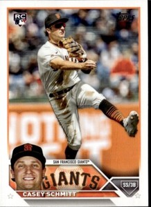 2023 Topps Update #US133 Casey Schmitt RC Rookie San Francisco Giants