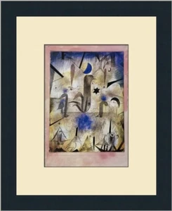 Paul Klee Warning of Ships Custom Framed Print - Picture 1 of 2