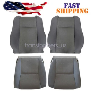 For 2009-2015 Toyota Tacoma Driver & Passenger Bottom & Top Cloth Seat Cover - Picture 1 of 21