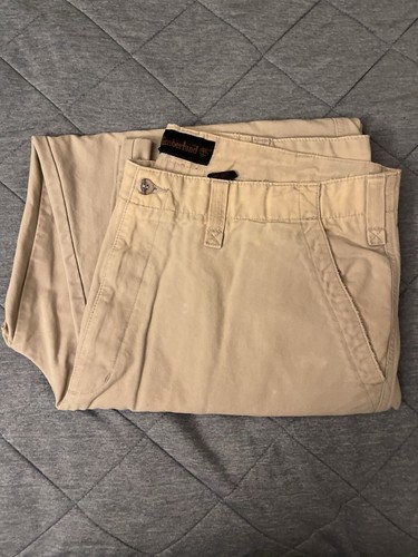 Pantaloni cargo vintage Timberland da uomo beige taglia 40 made in Tunisia