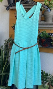 S.O. - GIRLS - DRESS - CERAMIC - SIZE 7/8 (SMALL) Belted Racerback Sleeveless - Picture 1 of 7