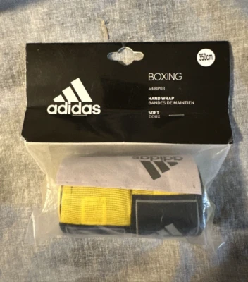 Adidas Soft Hand Wraps for Boxing, Mixed Martial Arts & Combat Sports Yellow - Image 1 of 4