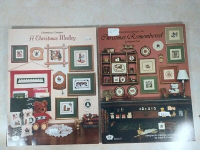Christmas Cross Stitch Booklets A Christmas Medley & Christmas Remembered CS1 - Image 1 of 4