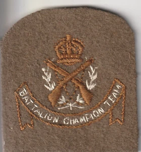 AIF WW1/2 Battalion Champion Team cloth sleeve patch, Kings Crown - Picture 1 of 2
