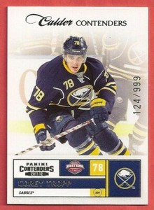 2011-12 Corey Tropp Panini Contenders Calder Contenders Rookie 124/999 - Sabres