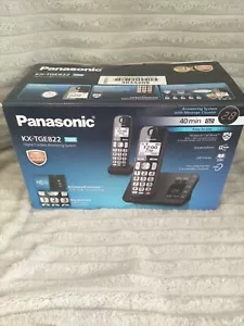 Panasonic KX-TGE822 TWIN Digital Cordless Answering System Home Phone Set - Picture 1 of 5