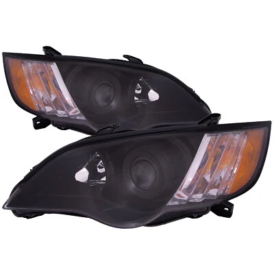 Fit For Subaru Legacy 08-09 Headlight Halogen Set Black Housing With Clear Lens - Imagem 1 de 4