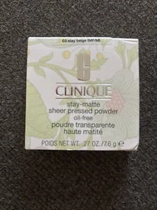 Clinique Stay MATTE .35oz/10g 03 STAY BEIGE ( MF/M) GIFT 💝 - Picture 1 of 2