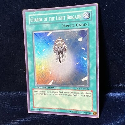 Yugioh SOVR-ENSE2 Charge of the Light Brigade Super Rare Limited Edition HP - Image 1 of 4