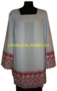 PRIEST SURPLICE, SPÓDNICA CHÓROWA, SZATA LITURGIA, ROZMIAR 170 CM - Picture 1 of 2