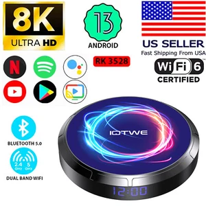 2024 New Android 13.0 Smart TV BOX 4+128GB Dual WIFI Network Media Player BT5.0 - Picture 1 of 15