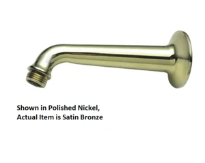 California Faucets SH-01.6-SBZ One Piece 6" Shower Arm And Flange Satin Bronze - Foto 1 di 1