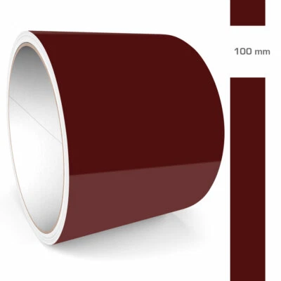 Zierstreifen 100mm 10 Meter Weinrot Dunkelrot Glänzend RAL 3004 Glanz Auto Boot - Bild 1 von 4