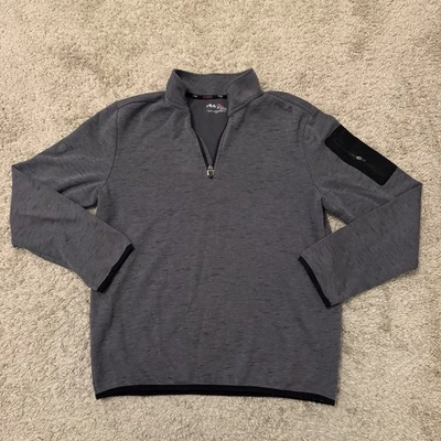 Sudadera deportiva Fila para hombre gris medio manga larga pulóver cremallera 1/4 cuarto Foto 1 de 4