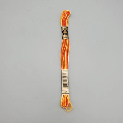 DMC 51 Variegated 6-Strand Cotton Floss 8m (8.7yd) Cross Stitch Embroidery - Image 1 of 4