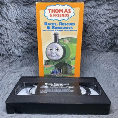 Thomas The Tank Engine & Friends Races Rescues Runaways VHS Tape Video Train - Image 1 of 4