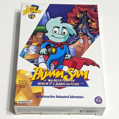 Pajama Sam in No Need To Hide When It's Dark Outside - Boxed - RARE - PC - NEW* - Image 1 of 4
