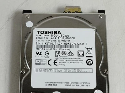 Toshiba MQ04UBD200 2 TB 2.5 in USB 3.0 External Hard Drive - Image 1 of 4