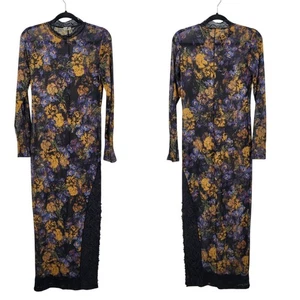 Intimately Free People Black High Expectations Maxi Slip Dress Sz S Witchy Goth - Picture 1 of 16