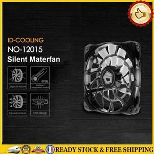 ID-COOLING 12cm Thin Chassis Cooling Fan for PC Case CPU 4 Pin Silent Radiator ~ - Afbeelding 1 van 7