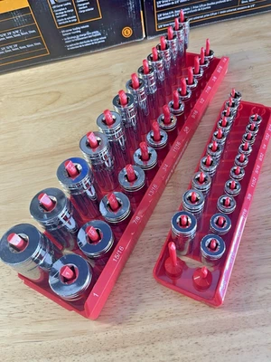 GearWrench 3/8" & 1/4” Dr SAE 6pt Shallow Deep Sockets 80303 80305 80553 80555 - Image 1 of 4